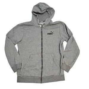 Puma Light Gray Full Zip Hoodie